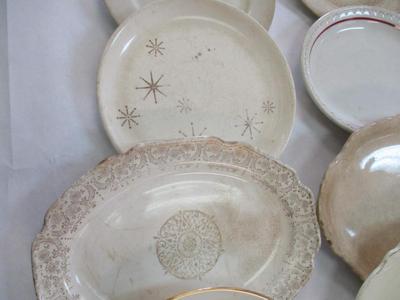 Antique Plates Nautilus Iroquois Homer Laughlin Virginia Rose World Wide Art Studios #15