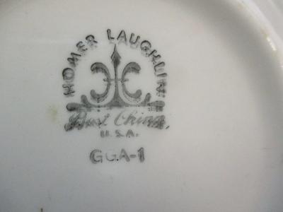 Antique Plates Nautilus Iroquois Homer Laughlin Virginia Rose World Wide Art Studios #15