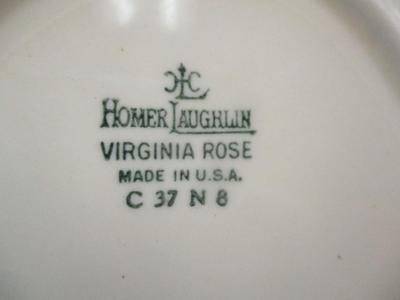 Antique Plates Nautilus Iroquois Homer Laughlin Virginia Rose World Wide Art Studios #15