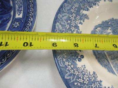 Transferare Royal Doulton Souvenir Plate White House & Wedgwood Queen’s Ware Blue Rimmed Soup Bowl Historic Penshur St Place Kent