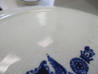 Transferare Royal Doulton Souvenir Plate White House & Wedgwood Queen’s Ware Blue Rimmed Soup Bowl Historic Penshur St Place Kent