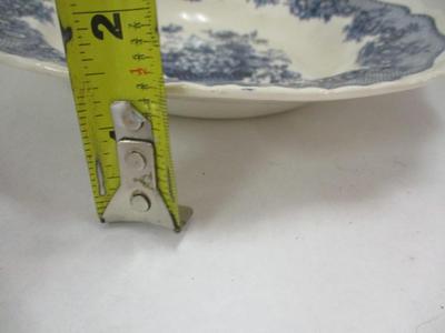 Antique Royal Staffordshire Old Pekin J & G Meakin Wason's Ascot Blue Blue Waldorf Semi Porcelain Pottery Blue & White Plate