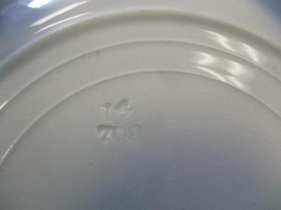 Antique Royal Staffordshire Old Pekin J & G Meakin Wason's Ascot Blue Blue Waldorf Semi Porcelain Pottery Blue & White Plate