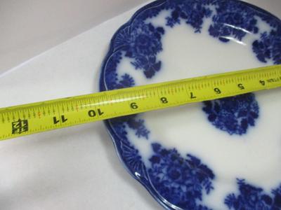 Antique Royal Staffordshire Old Pekin J & G Meakin Wason's Ascot Blue Blue Waldorf Semi Porcelain Pottery Blue & White Plate