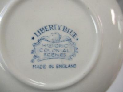 Staffordshire Liberty Blue - Historical Colonial Scenes - Bread & Butter Plates