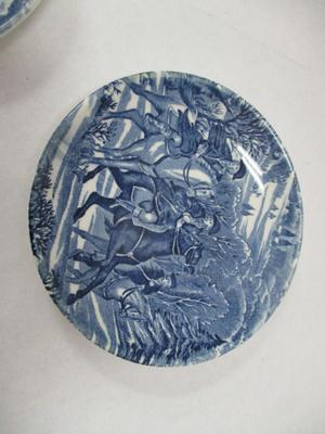 Staffordshire Liberty Blue - Historical Colonial Scenes - Bread & Butter Plates