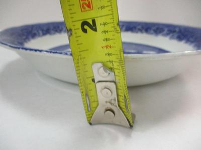 Plate & Bowl Warranted Antique Staffordshire Wm Adams & Co. Tunstall England Blue Willow