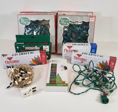 LOT 85: Lot of Christmas Lights with Variety of Colors, Sizes and Length