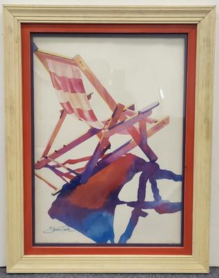 LOT 99: Framed Water Color Artwork by Sharon Towle