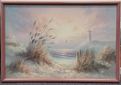 LOT 121: Framed Oil Painting Artwork by Philip Sandee