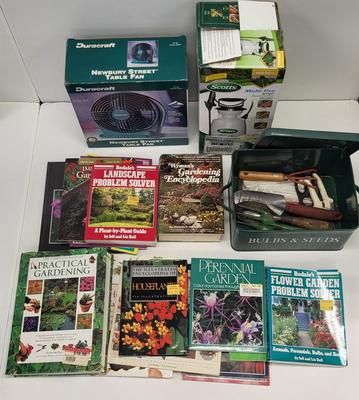 LOT 159: Gardening Lot Including Tools, Books and More