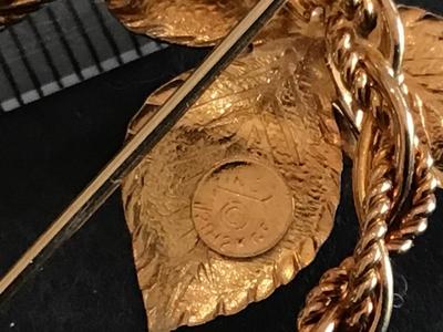 Gold Filled Vintage Brooch Marked