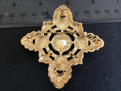 Kenneth J Lane 1980 Gold Tone Renaissance Collection Avon