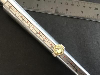 Beautiful GR China Canary Yellow Colored Stone. Chunky