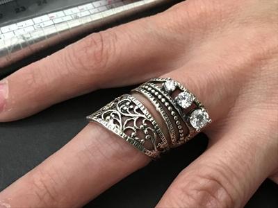 Gorgeous Israel Ring large Statement. Pretty