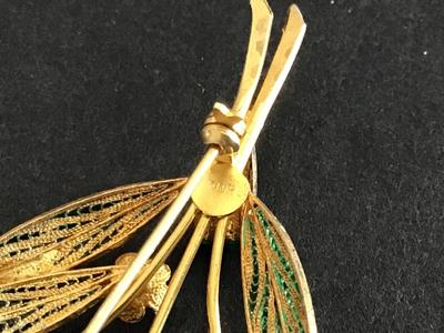 Marked Vintage Brooch Forget me Not Pin