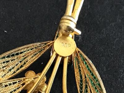 Marked Vintage Brooch Forget me Not Pin
