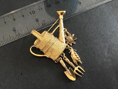 Water can Garden Brooch
