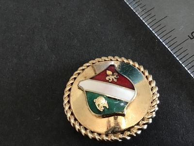 Bergere Vintage Clip on Earrings. Coat of Arms