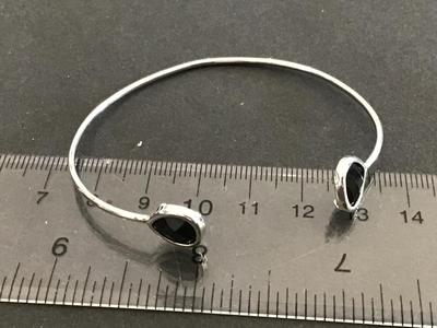 Dainty 925 Onyx Cuff