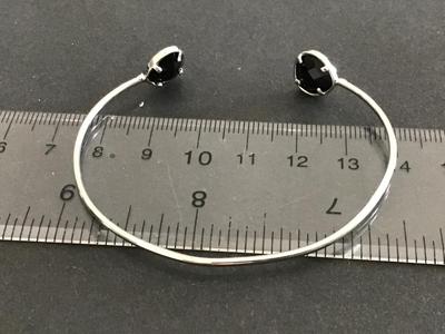 Dainty 925 Onyx Cuff