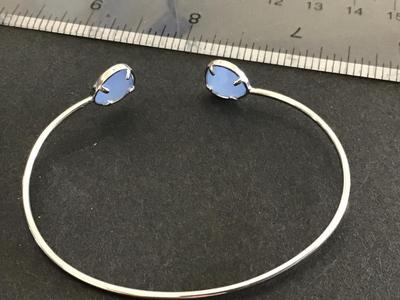 Dainty 925 Moon stone Cuff