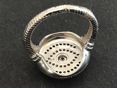 EJI 925 China Evil Eye Black white CZ