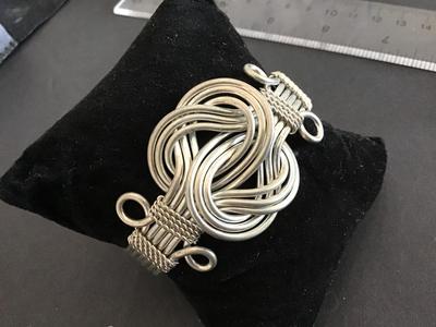 Silver plated Infinity knot Cuff