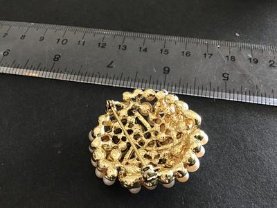 Vintage Faux Pearl Brooch