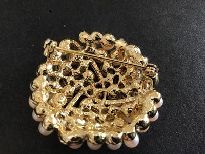 Vintage Faux Pearl Brooch