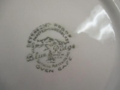 Hand Painted Blue Ridge Southern Potteries Blue & White Bowl