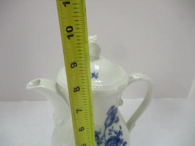 Vintage Seltmann Weiden Bavaria Porcelain Coffee/Tea Pot – Hand-Painted Blue Floral Design – Chocolate Pot – Made in Germany