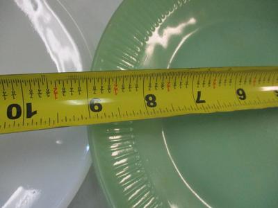 Vintage Anchor Hocking Fire-King Green Meadow Oval Serving Plate Everbrite Juliet Plate Yellow Depression Glass Cake Platter Green Fire...