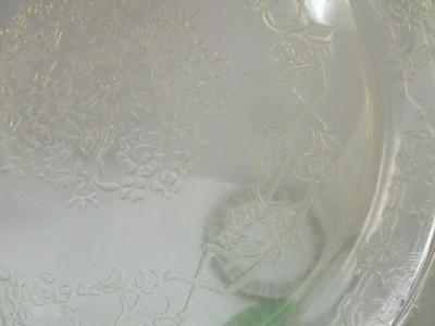 Vintage Anchor Hocking Fire-King Green Meadow Oval Serving Plate Everbrite Juliet Plate Yellow Depression Glass Cake Platter Green Fire...
