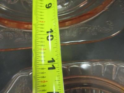 Vintage Pink Depression Glass Cake Stand Mayfair Open Rose Footed Cake Plate & Covered Cookie Jar