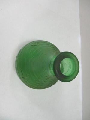 Vintage 50's E.O. Brody Frosted Emerald Green Footed Glass Bowl Italian Masterglass Moon & Star Vase Indiana Glass Dish Green...