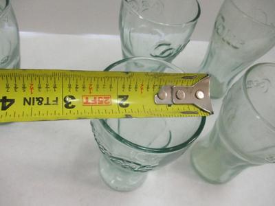 Vintage Coke Coca-Cola Mini Glasses 4 1/2" Tall
