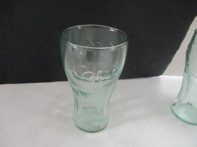 Vintage Coke Coca-Cola Mini Glasses 4 1/2" Tall