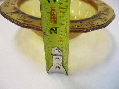 Mother Goose Bowl Tiara Amber Glass Nursery Rhymes