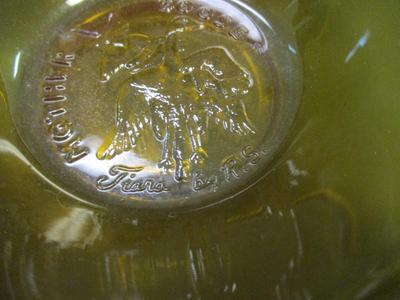 Mother Goose Bowl Tiara Amber Glass Nursery Rhymes