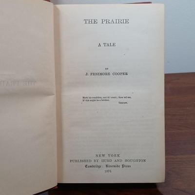 LOT 5: Hurd and Houghton Publishers 1870s Editions of The Leather Stocking Tales by J. Fenimore Cooper Set of (5)
