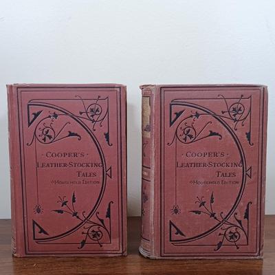 LOT 5: Hurd and Houghton Publishers 1870s Editions of The Leather Stocking Tales by J. Fenimore Cooper Set of (5)
