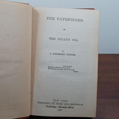 LOT 5: Hurd and Houghton Publishers 1870s Editions of The Leather Stocking Tales by J. Fenimore Cooper Set of (5)