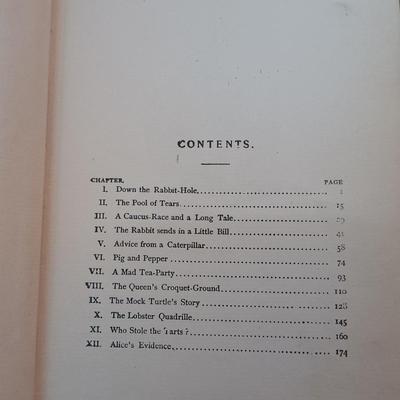LOT 6: Library of Famous Books by Famous Authors Edition of Alice's Adventures in Wonderland w/ a Collection 1920s Classic Tales