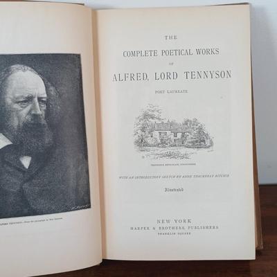 LOT 8: Mark Twain's 1880 The Gilded Age, Harper & Bros. 1884 Complete Poetical Works of Tennyson, Abbé Constantin from Henry...