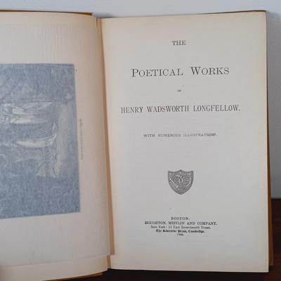 LOT 8: Mark Twain's 1880 The Gilded Age, Harper & Bros. 1884 Complete Poetical Works of Tennyson, Abbé Constantin from Henry...