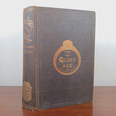 LOT 8: Mark Twain's 1880 The Gilded Age, Harper & Bros. 1884 Complete Poetical Works of Tennyson, Abbé Constantin from Henry...