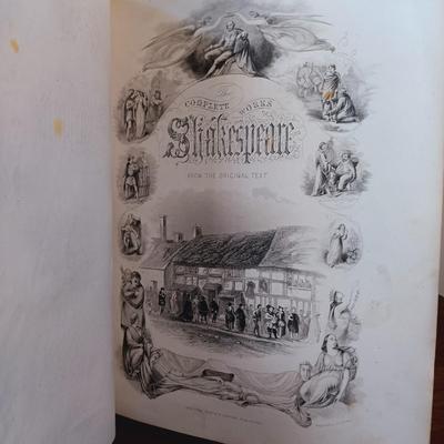 LOT 9: Martin, Johnson and Co. Illustrated 3-Volume Complete Works of Shakespeare 1856