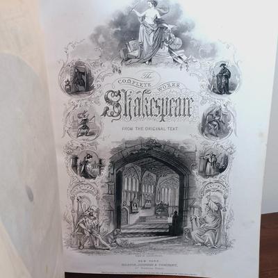 LOT 9: Martin, Johnson and Co. Illustrated 3-Volume Complete Works of Shakespeare 1856