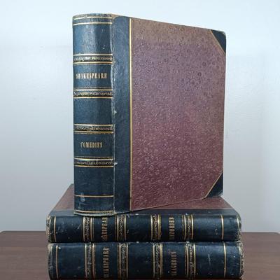 LOT 9: Martin, Johnson and Co. Illustrated 3-Volume Complete Works of Shakespeare 1856